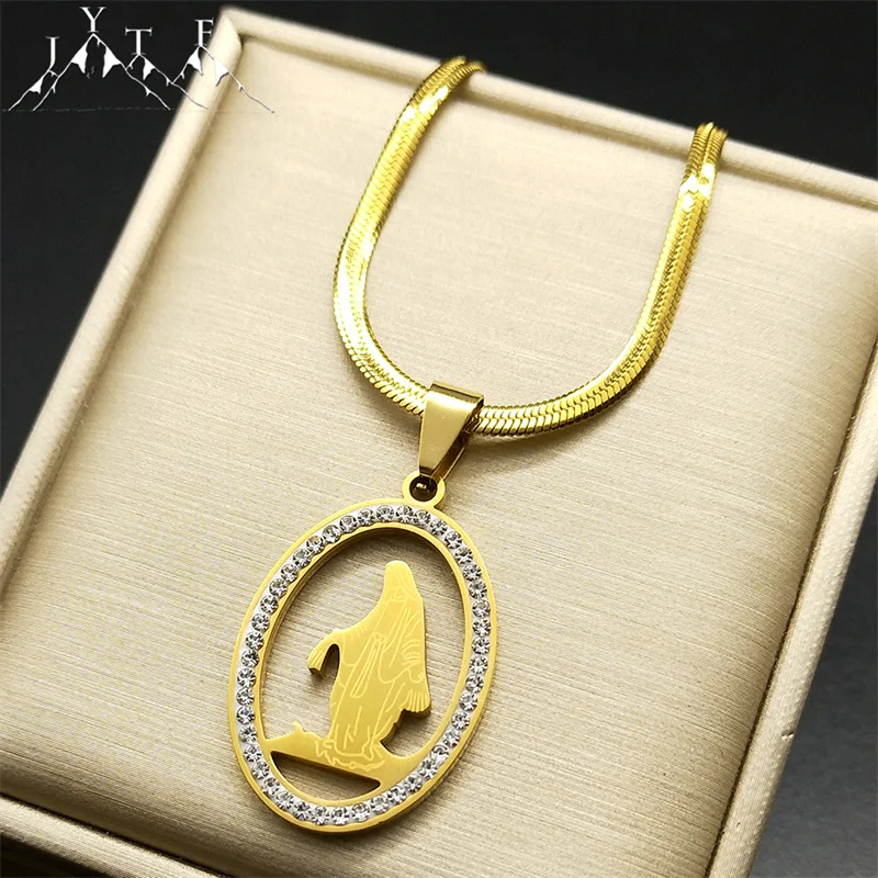 Дева Мария бриллиант ювелирные изделия для женщин и мужчин из нержавеющей стали