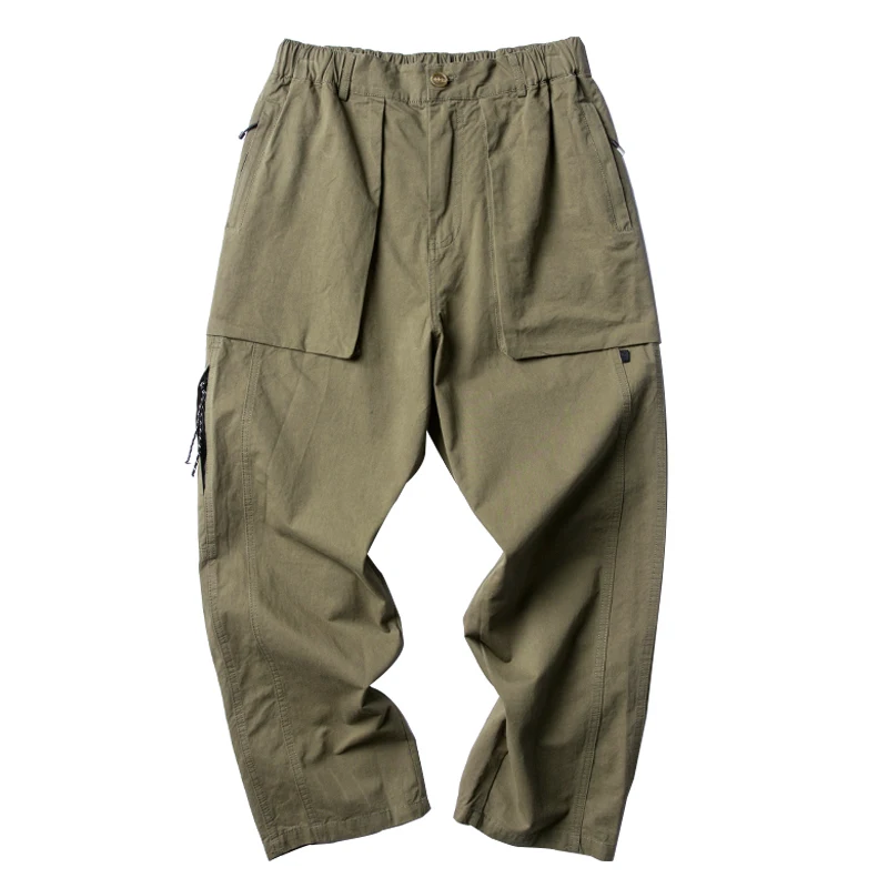 2022 американские весенне-осенние брюки-карго с большими карманами свободные