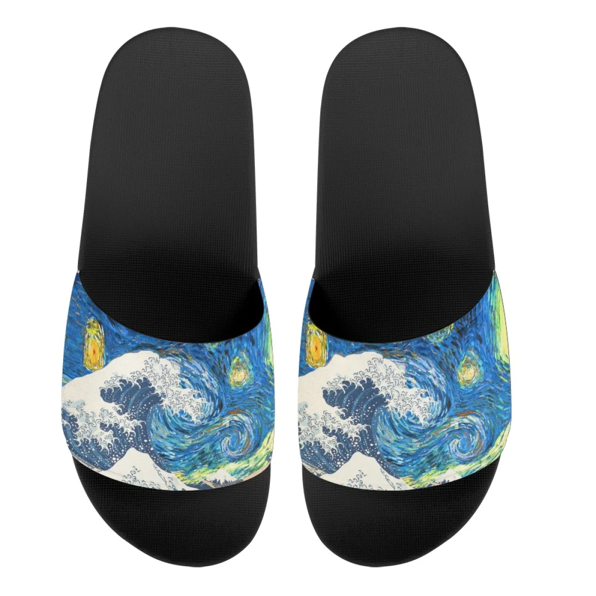 2023 Summer The Great Wave off Kanagawa Flip-flops Shower Casual Slippers for Women Designer Wear-Resistant Round Toe  Sandals