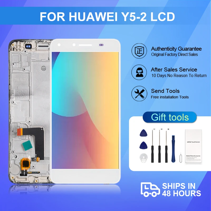 

1Pcs 5.0 Inch Y5 II LCD For Huawei Y5 2 Display Touch Panel Digitizer Assembly Replacement Y5-2 Screen Free Shipping With Tools