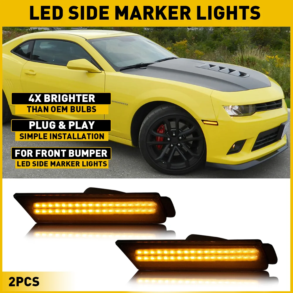 Side Marker Light Red Yellow White Bumper Side Marker Bulbwaterproof