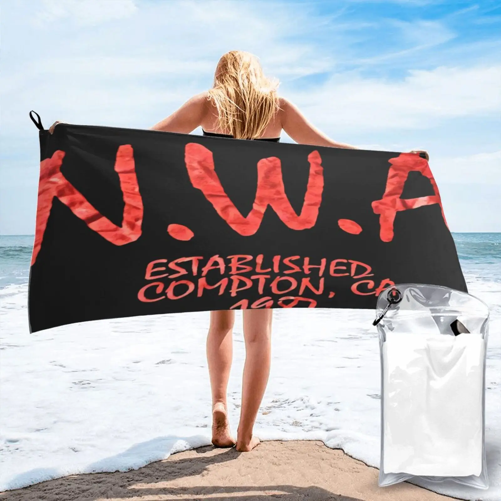 

Nwa With Tags Rare Outta Compton Beach Towel Kitchen Towel Beach Cover Up Bath Towel Beach Towels Face Towel Beach Towel Sauna