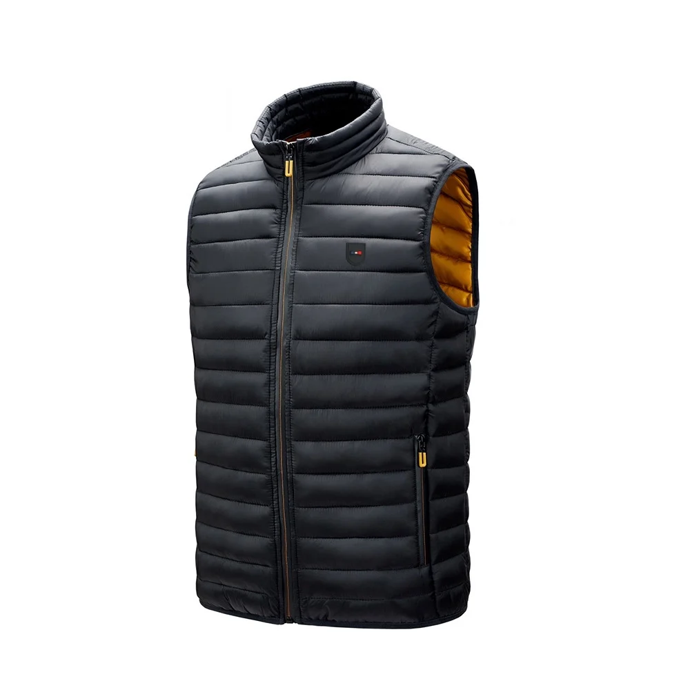 Jacket Men's Luxury Warm Winter Vest Sleeveless Men's Cotton Filled Vest Fashion Simple Eden Outdoor Sports Outerwear