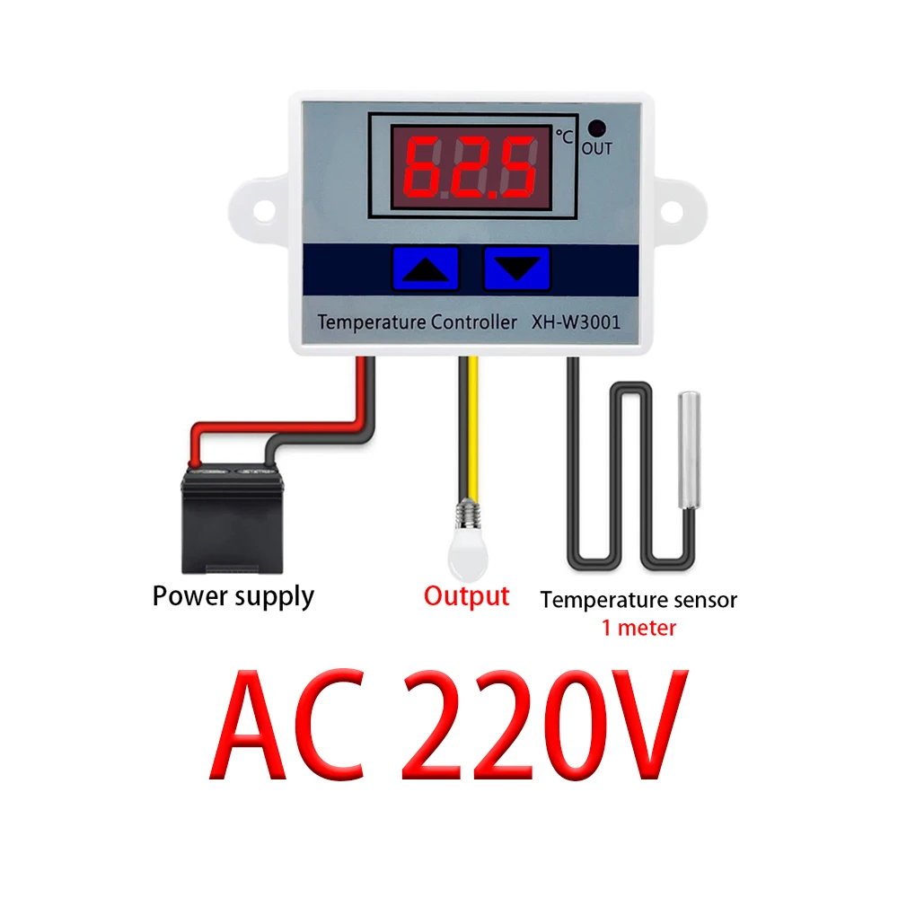 

Цифровой терморегулятор Interest Maker XH-W3001 12/24/220В