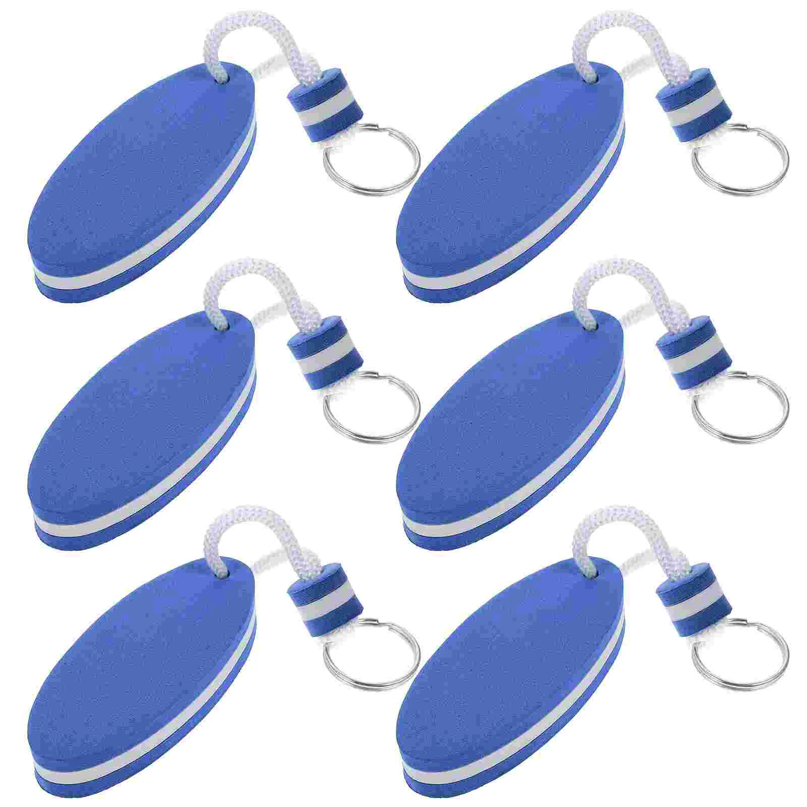 

6 Pcs Keychains Men Keys Storage Supply Floating Rings Pendant Surfing Boating Must Haves Eva Bright Color Decorative Man