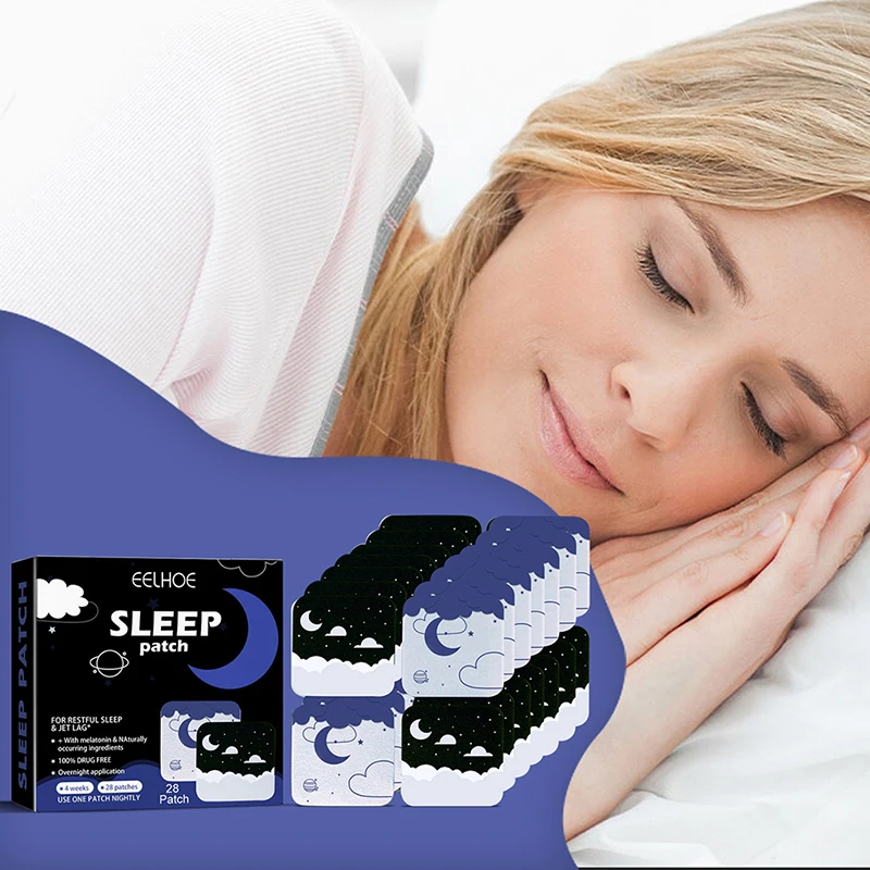 

28Pcs/Bag Sleeping Patches Relieve Stress Anxiety Improve Insomnia Brain Relax Sticker Personal Health Care Accessories