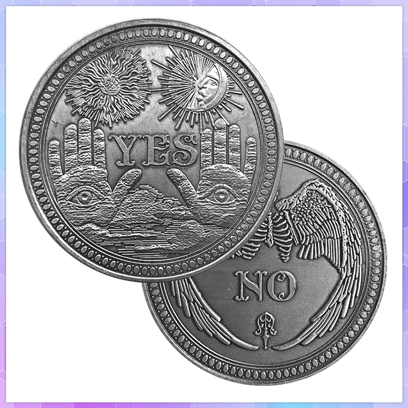 

Bronze Yes No Decision Gold Coin Skull Commemorative Coins Souvenir Challenge Collectible Coins Collection Art Craft Gifts