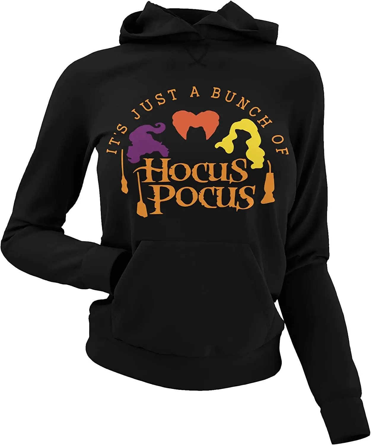 

It's Just A Bunch of Hocus Pocus Sweatshirt Women Men Couple's Hoodie Halloween Sweatshirts Casual Pullover Tops Fleece Hoodies
