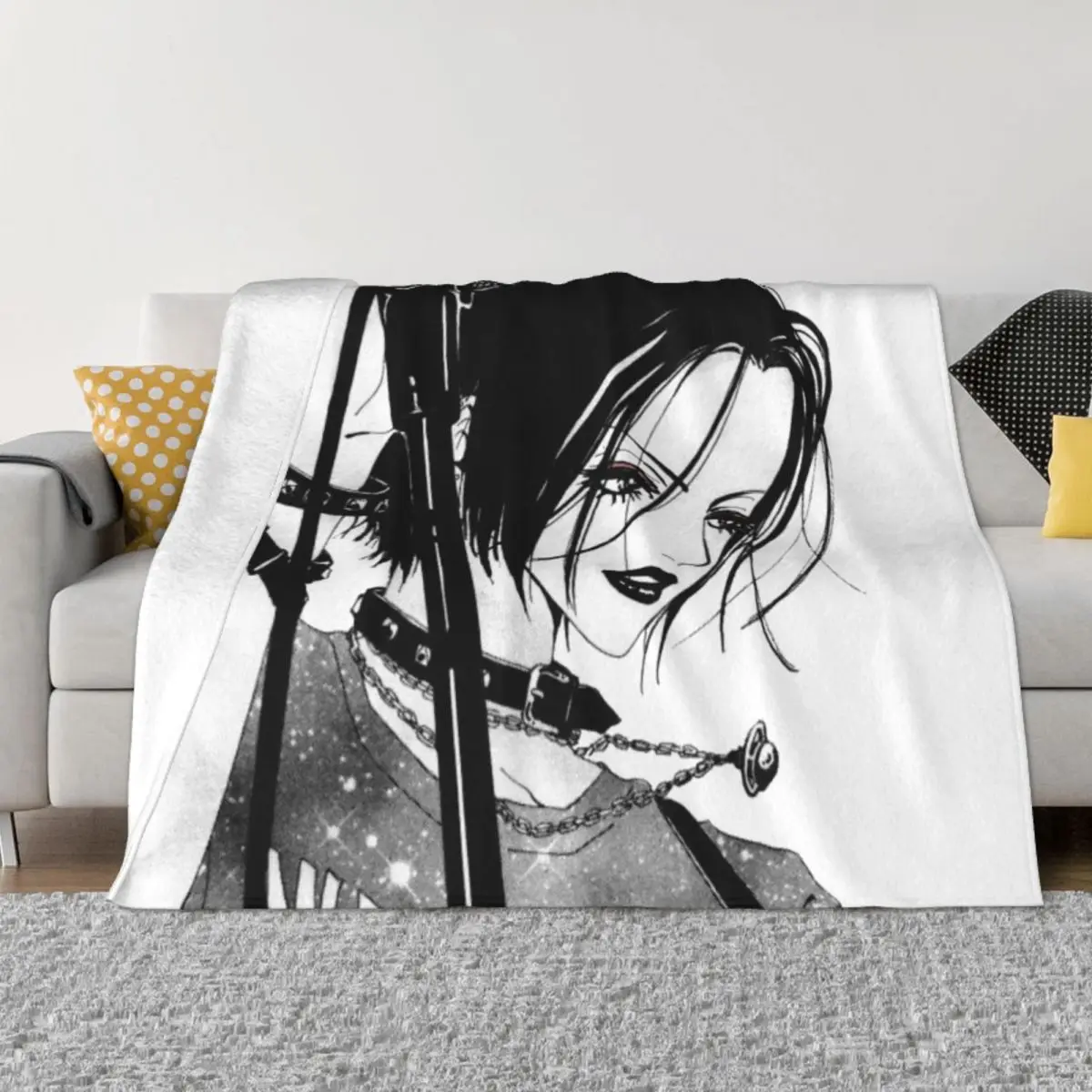 

Blankets Breathable Soft Flannel Autumn Harajuku Anime Manga Throw Blanket for Couch Outdoor Bed 3D Printed Nana Osaki