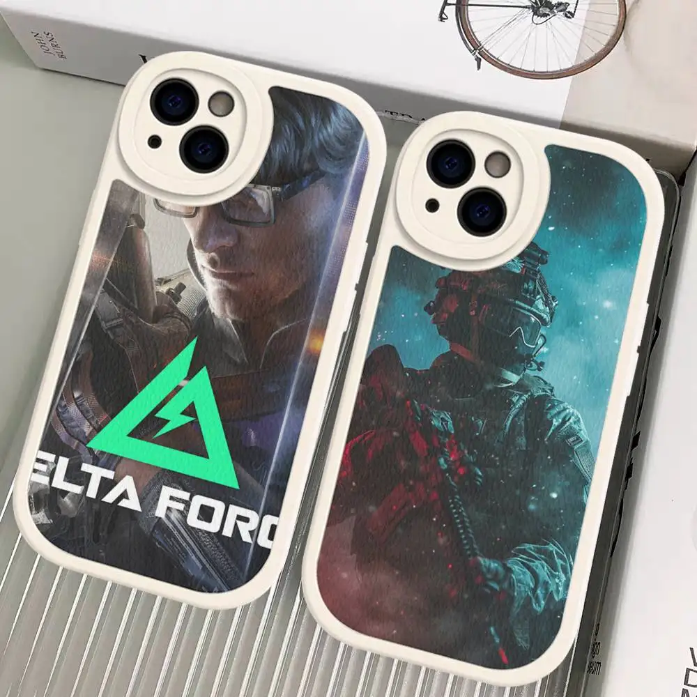 Чехол для телефона с дизайном тактической игры Delta Force для iPhone 11 12 13 14 15 16 Pro Max Mini Plus, мягкий кожаный чехол (art.: 3920db0792e3b) - 3920db0792e3b