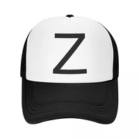 russian z letter print trucker hat sun protection men womens adjustable custom logo baseball cap spring hats snapback caps