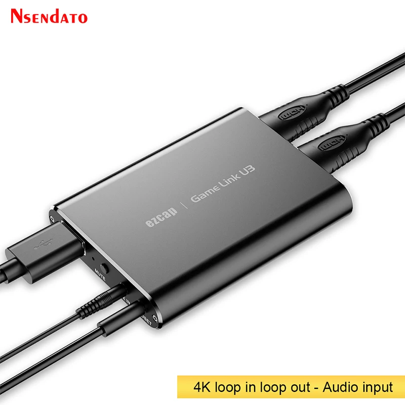 Ezcap371 U3 4K 60 Гц USB3.0 HDMI UVC YUY2 карта для захвата видео 1080p 60fps HDMI рекордер для захвата видео в прямом эфире для игр PS5