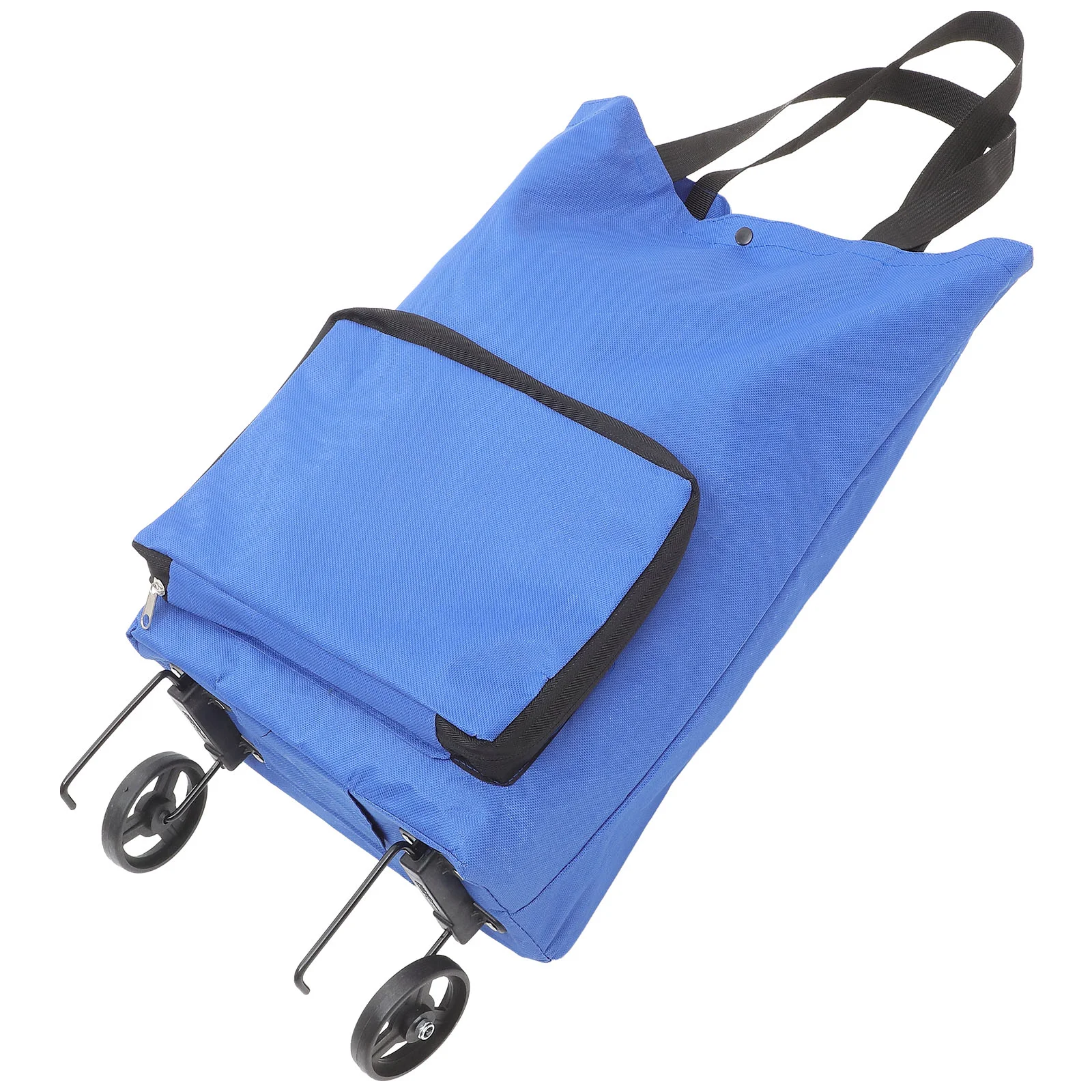 

Shopping Grocery Reusable Trolley Cart Pouch Foldable Collapsible Folding Tote Wheel Cloth Hand Truck Sundries Storage Outdoor