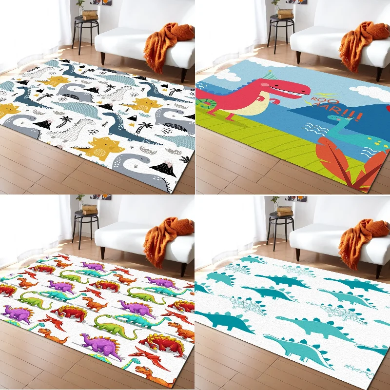 Cartoon dinosaur outdoor rug carpets for living room decoration bathroom mats and rugs area large hallway carpet |