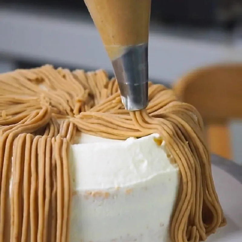 Насадка для торта каштановый крем 235 # Mont Blanc насадка украшения рта бесшовная