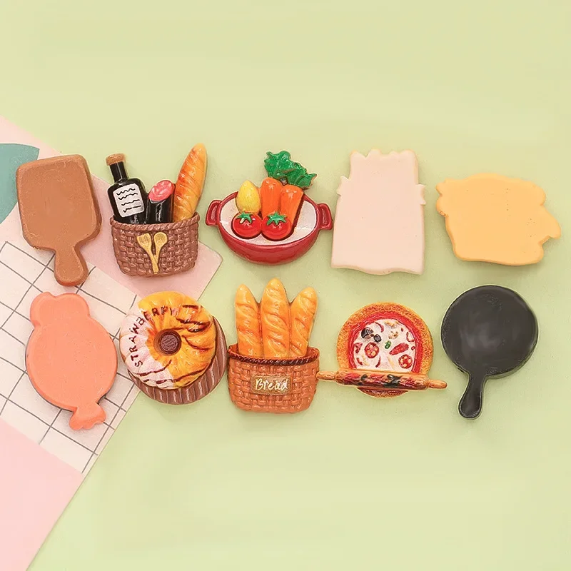 10 шт. имитация еды игрушка горячий горшок хлеб омар пицца сделай сам кремовый