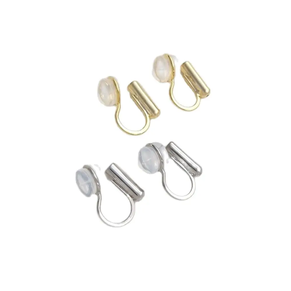 

Universal ear pin ear clip converter U type invisible painless anti-pain silicone pad mini lightweight DIY earless magic device