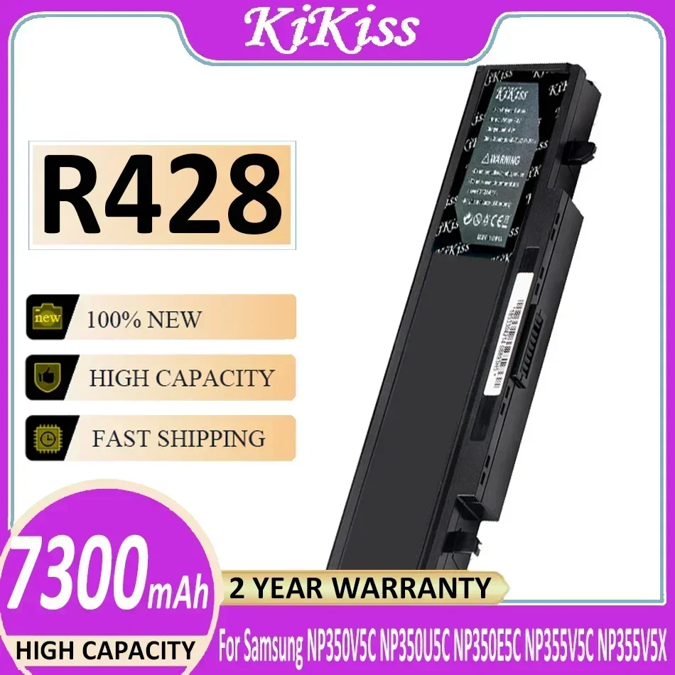 Мощный аккумулятор KiKiss для Samsung NP350V5C NP350U5C NP350E5C NP355V5C NP355V5X NP300E5V NP305E5A NP300V5A NP300E5A NP300E5C