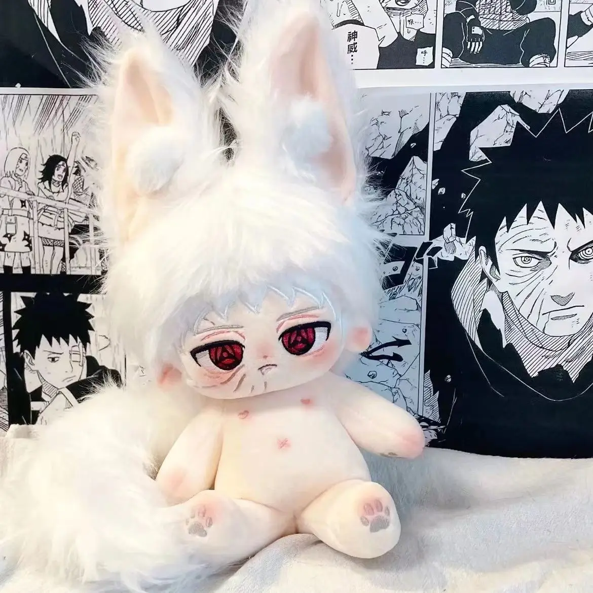 

Stuffed Animation Dolls Uchiha Obito 20cm Cotton Doll Toys for Children Adults Dress-up Puppet Gift