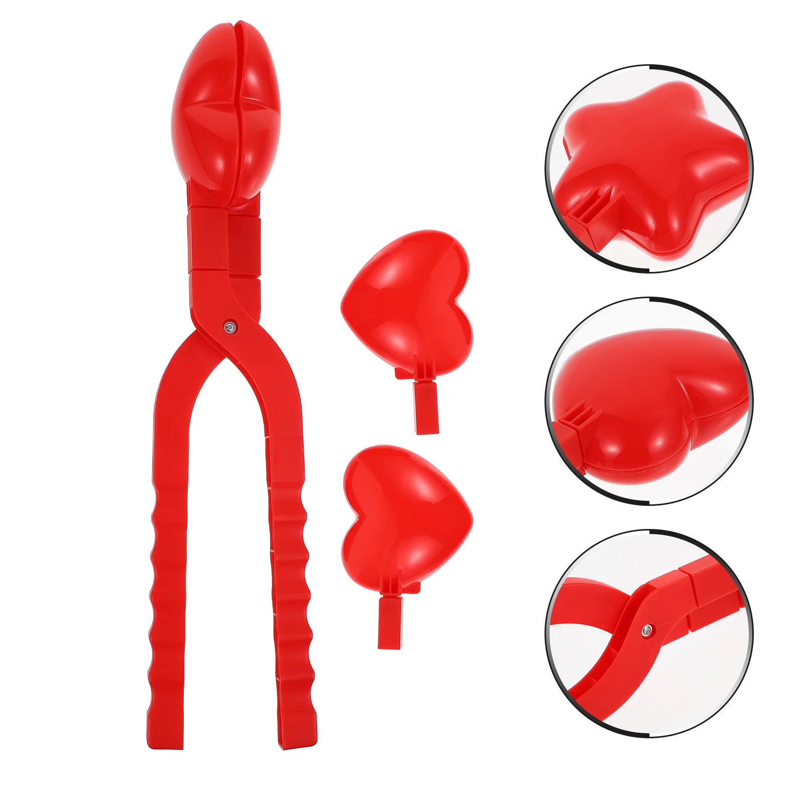 

1 Set of Snowball Clips Winter Outdoor Plaything Children Snowball Maker