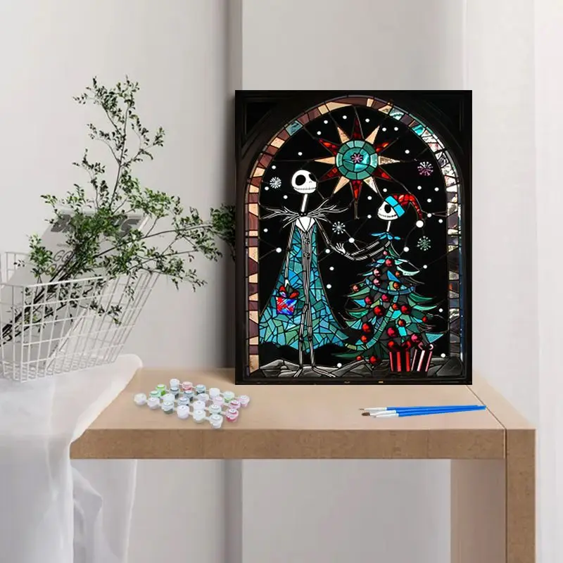 Набор для рисования по номерам на холсте Хэллоуин