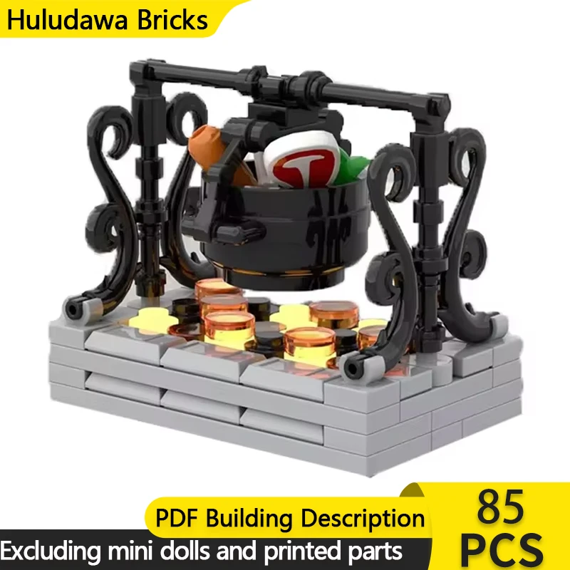 Модель City Street View MOC строительные кирпичи VIKING HOUSE гриль-печь модульная технология