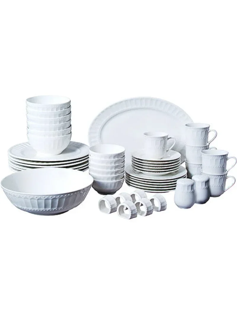 

Столовая посуда Gibson Home Regalia из 46 предметов, сервис для 6