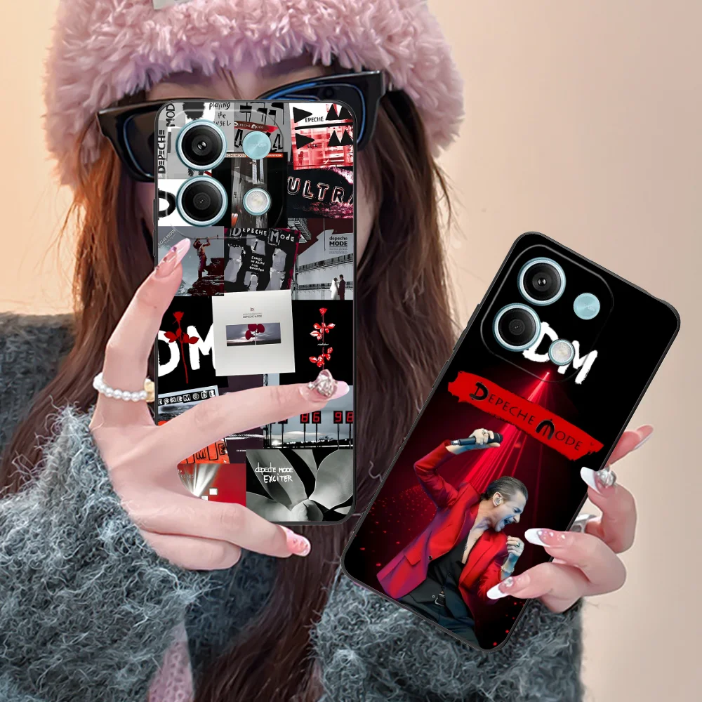 Чехол для мобильного телефона D-Depeches Xiaomi Redmi Note 13 12 11 10 9 8 7 6 S A Pro Lite Plus 5G черный чехол