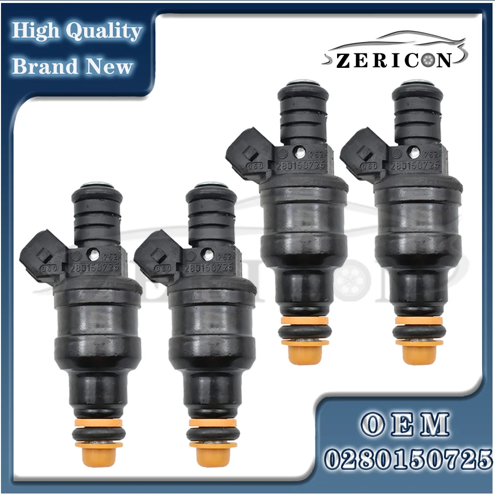 

4pcs 0280150725 Brand New Fuel Injectors Nozzle For OPEL For PEUGEOT For VOLVO 760 780 1.8-2.9L 1981-1998