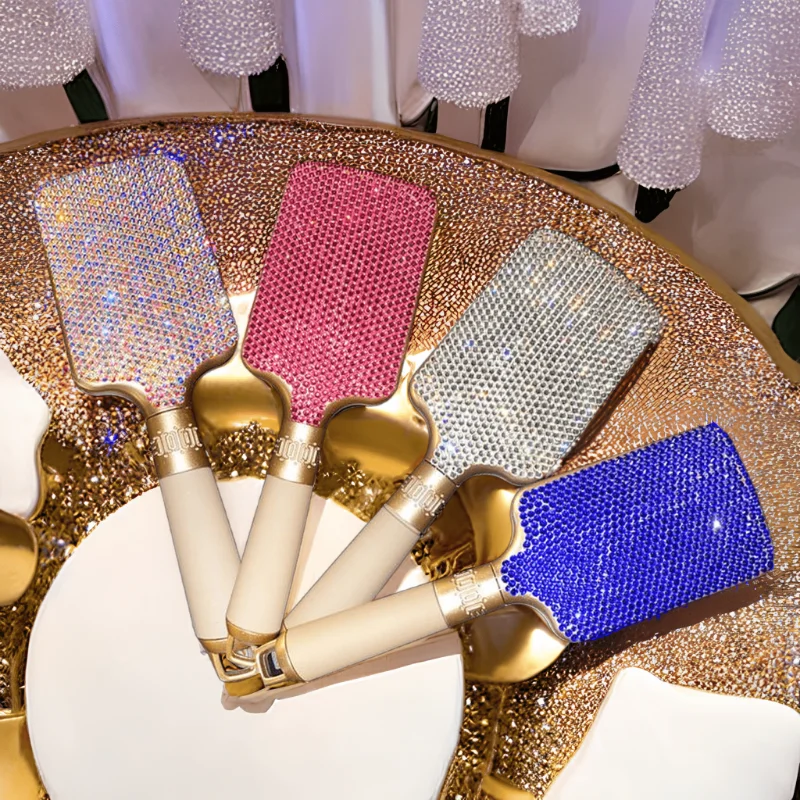 

Diamond encrusted Comb Brush Stick-Drilled Airbag Massage Comb Women Curly Detangle Hair Brush for SHairdressing Styling Tools