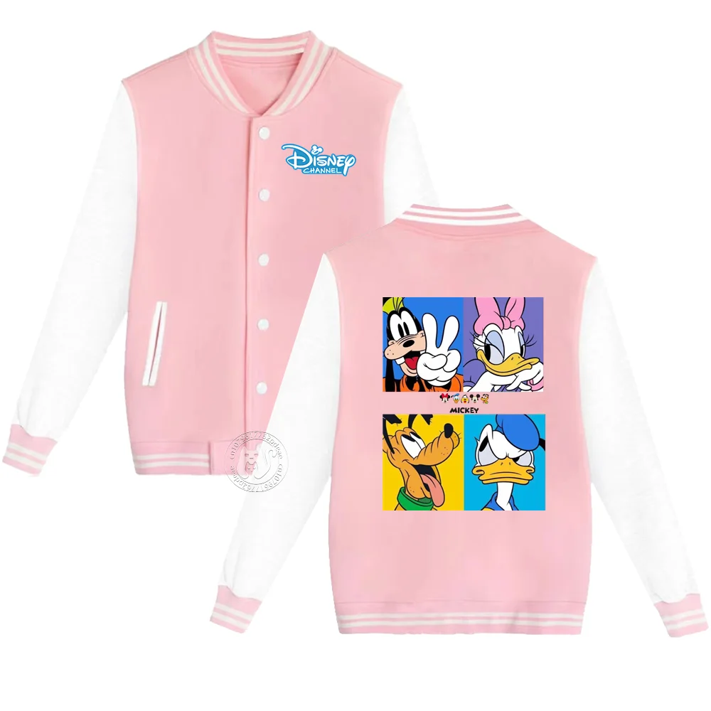 Теплая детская осенне-зимняя утолщенная бейсбольная форма с мультяшным принтом