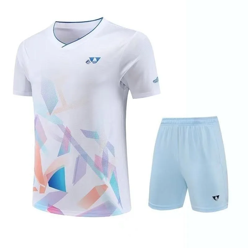 YY Badminton T-shirt Half Sleeve Round Neck Quick Dry Breathable Absorbent Men And Women Outdoor Sports