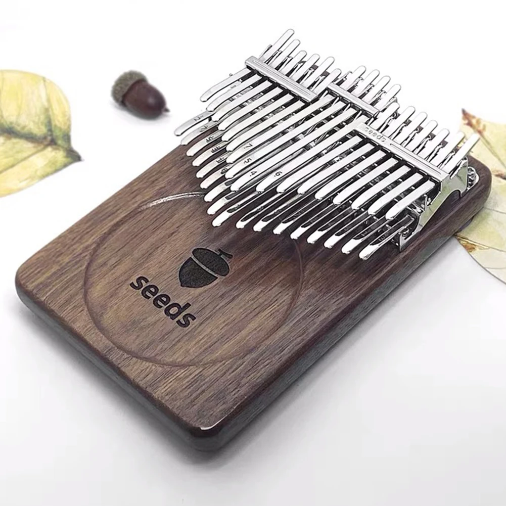 

Двухслойная клавиатура Kalimba с ореховым орехом, 17-34 клавиши