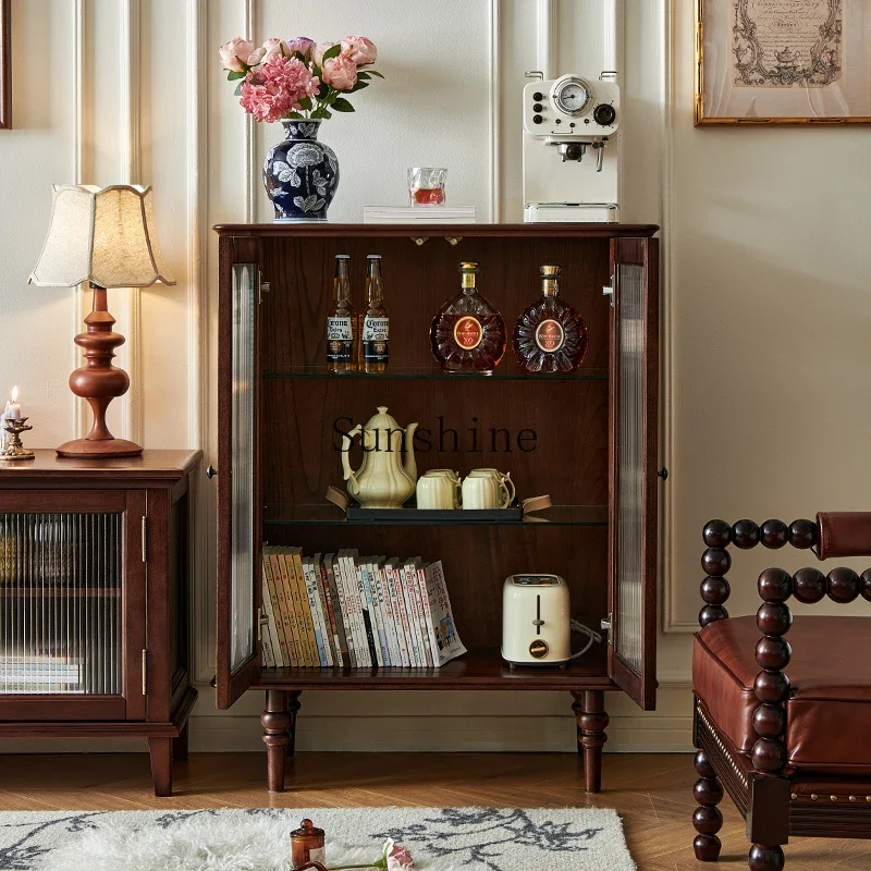 Французский средневековый стиль из цельного дерева Чанхун стеклянный дом у