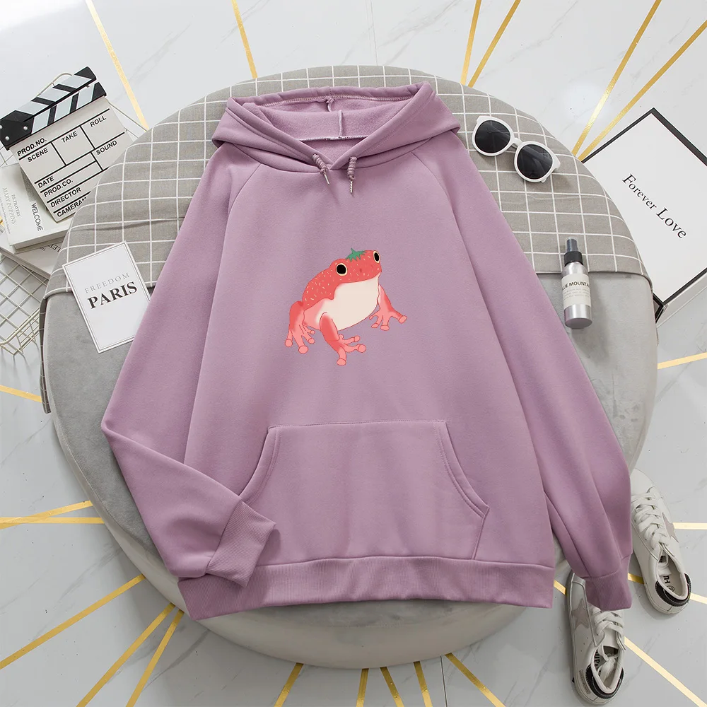 Пуловер женский с принтом лягушки модный теплый свитер в Корейском стиле топ