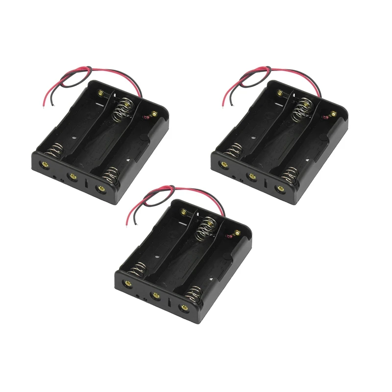 

3X Series 3.7V Flat Tip Battery Holder Case For 3 X 18650 Batteries