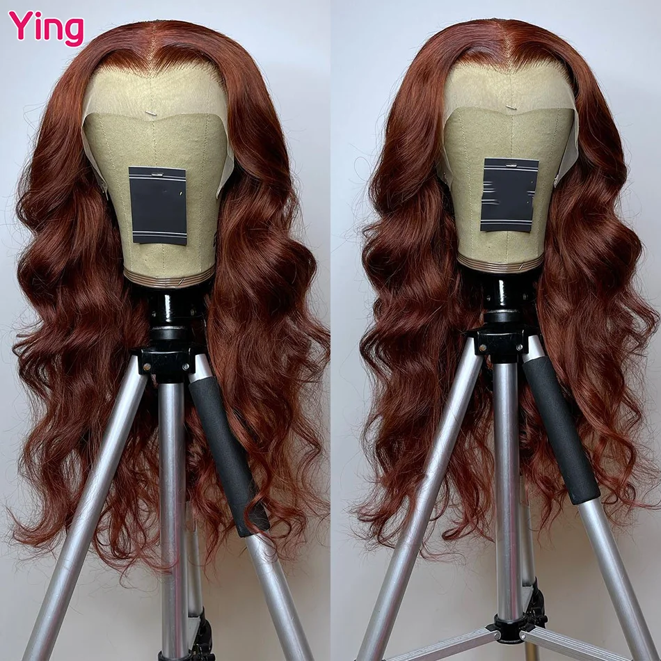 Ying Hair 200% Body Wave Chocolate Brown 13x4 Lace Front Wig Human Hair 13x6 Lace Front Wig PrePlucked 5x5 Transparent Lace Wig