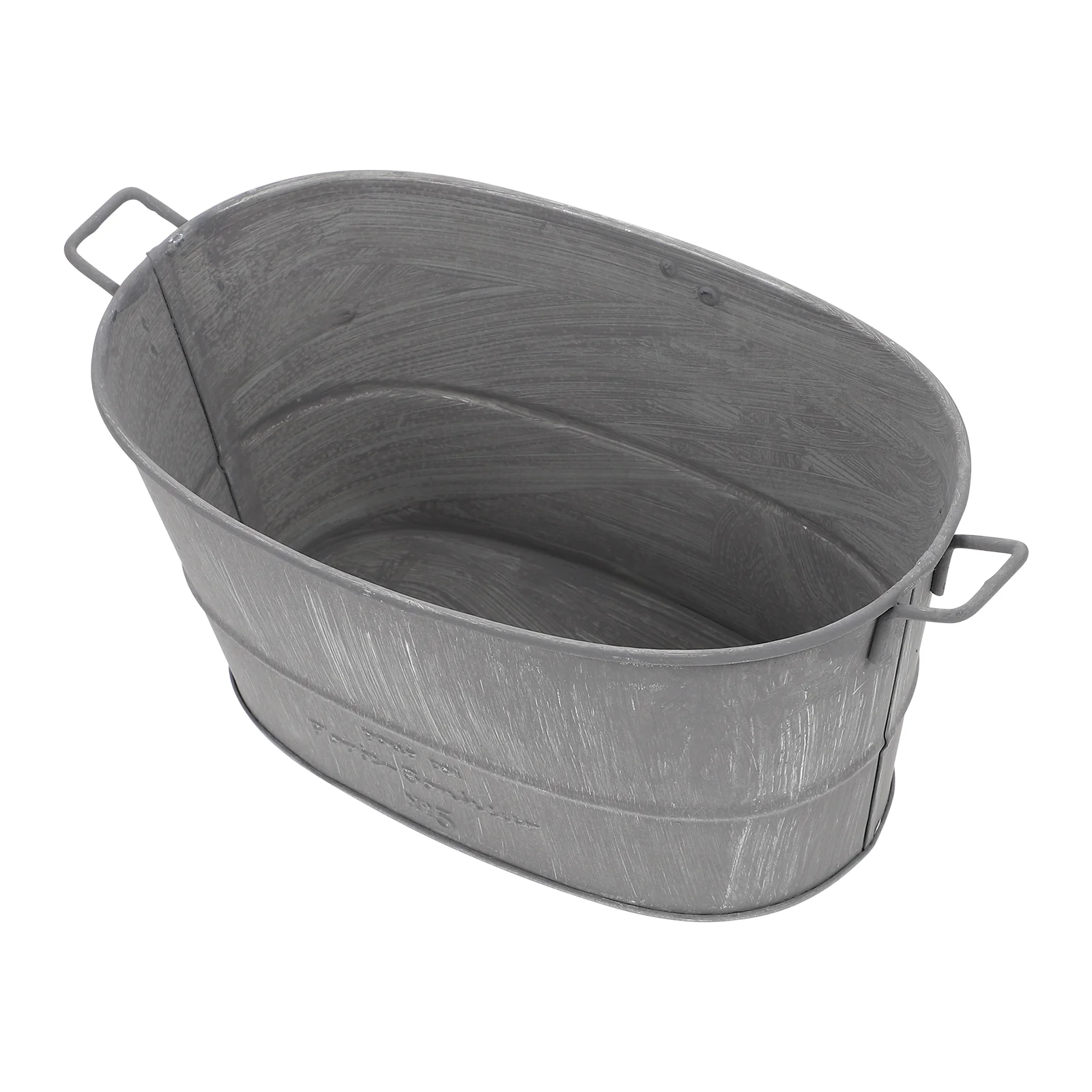 

Pot Flower Metal Vase Bucket Planter Iron Vintage Rustic Planters Outdoor Hanging Succulent Galvanized Decorative Container