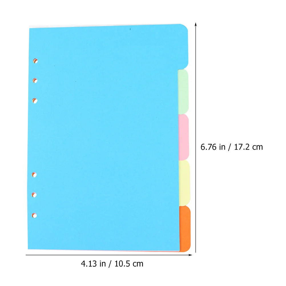 5 шт. органайзер для индексной бумаги переплет-разделитель вкладыш красочный