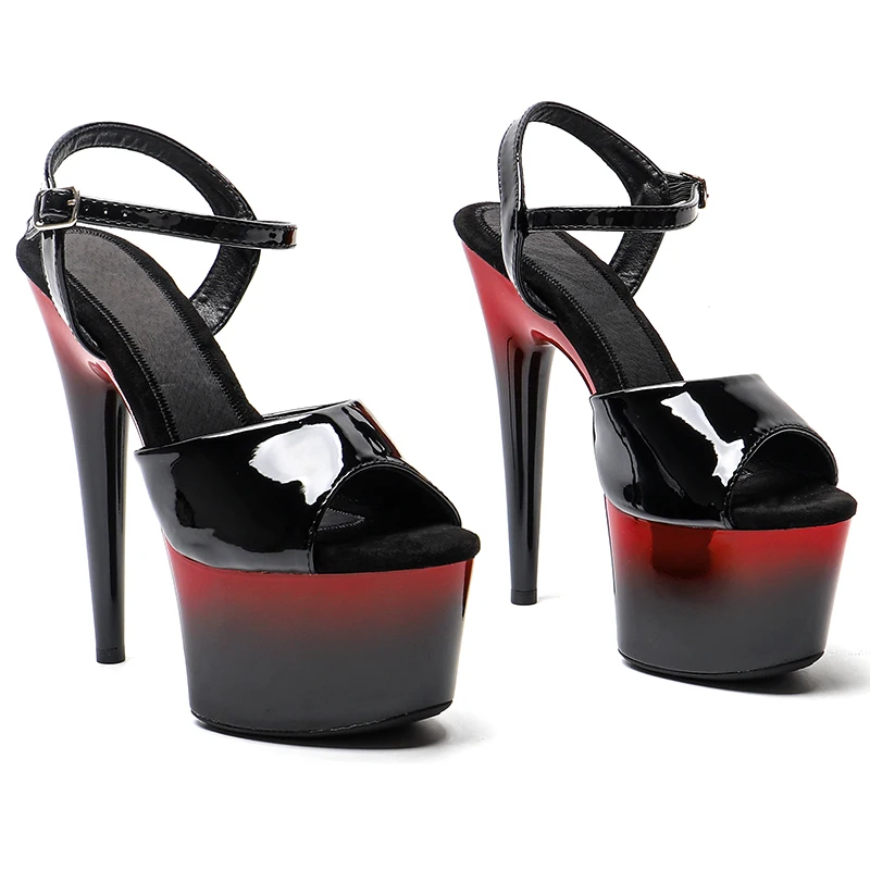 Босоножки Leecabe женские на платформе разноцветные сандалии высоком каблуке 17 см/7