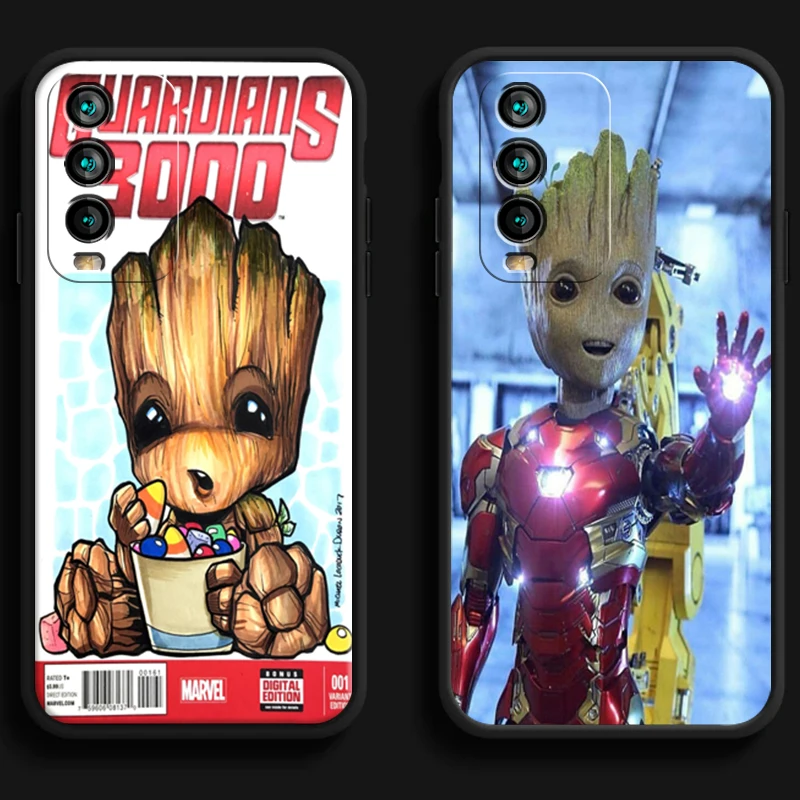 

Marvel Groot Cartoon Phone Cases For Xiaomi Redmi 7 7A 9 9A 9T 8A 8 2021 7 8 Pro Note 8 9 Note 9T Funda Soft TPU Back Cover