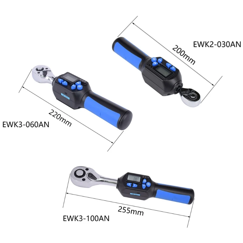 Digital Torque Wrench Mini Professional Electronic Short Handle Bike Car Repairing Tool High Precision 1/4 3/8 1/2