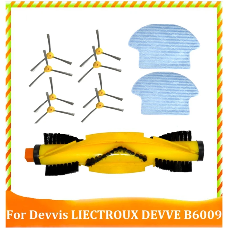 

Сменные аксессуары для Devvis Liectroux DEVVE B6009 Запчасти для роботизированного пылесоса ткань для швабры с основной боковой щеткой