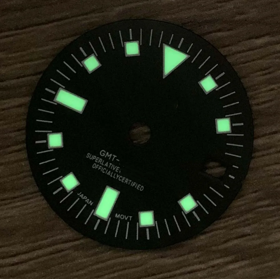 Новые модифицированные аксессуары для часов в стиле ретро черный циферблат 29 мм