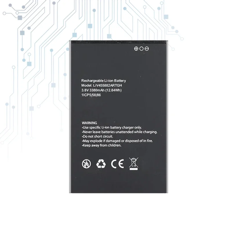 Сменный аккумулятор LiV 3380 мАч 455882 ARTGH для Blackview OSCAL C20 Pro