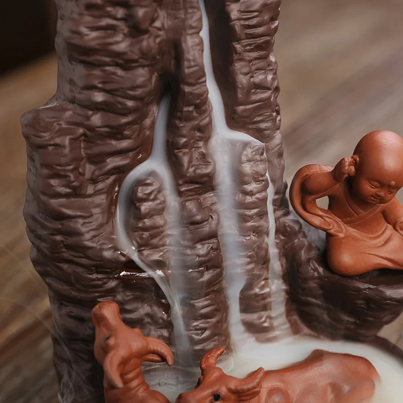 Фиолетовая глина ручной работы подарки для рукоделия овчарка мальчик и быки