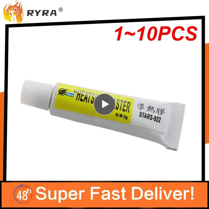 

1~10PCS 5g Thermal Pads Conductive Heatsink Plaster Viscous Adhesive Glue For Chip VGA RAM LED IC Cooler Radiator Cooling