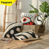 nordic tufted eye boho cushion cover 45x45 30x60cm decorative high quality tufting pillow covers for living room home decoration