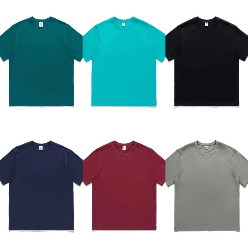 

Streetwear Pure Color Cotton Basic Short-sleeved T-shirt