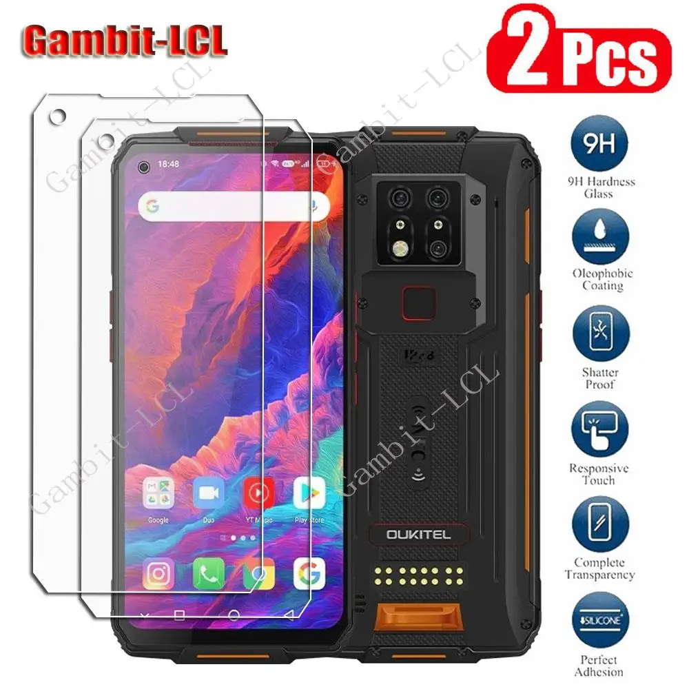 2PCS HD Original Protection Tempered Glass For Oukitel WP7 6.53 OukitelWP7 WP 7 Screen Protective Protector Cover Film